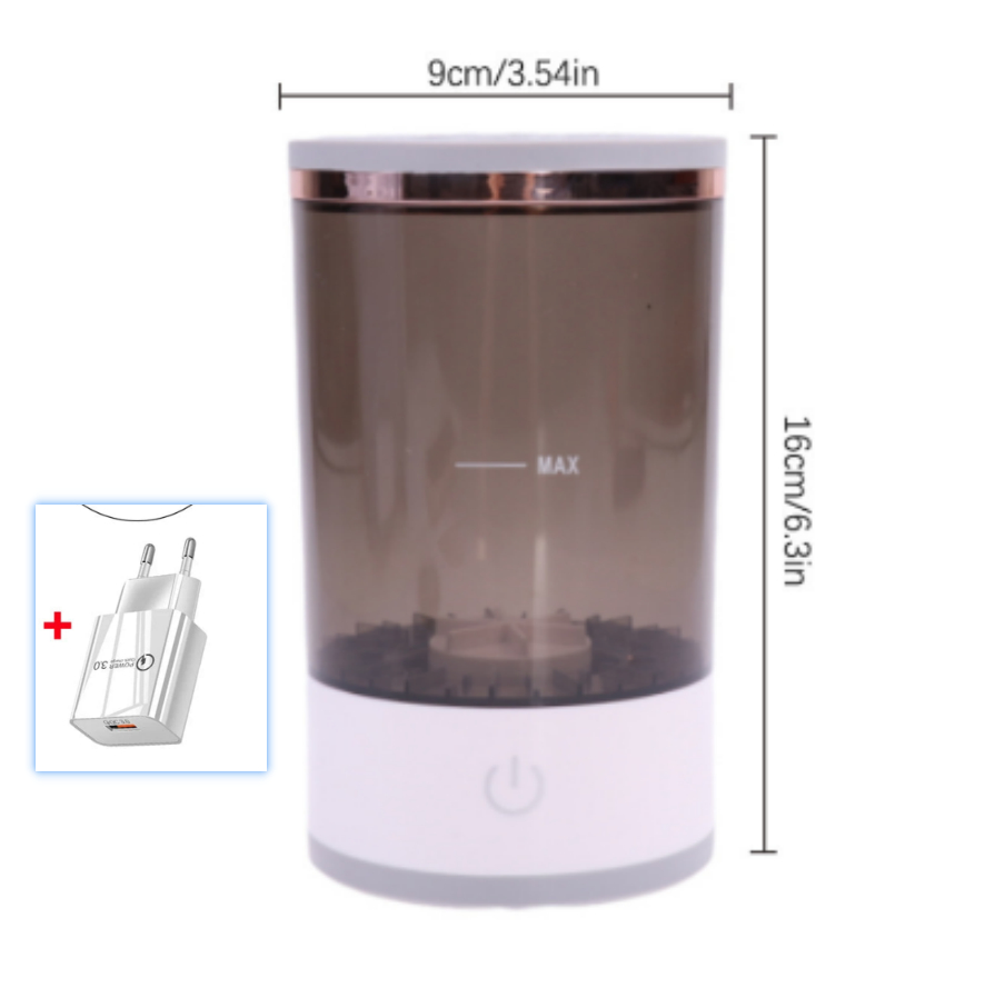 Small cylindrical device with dimensions labeled on a white background
