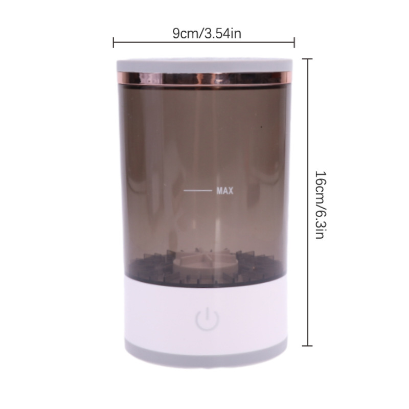 Cylindrical device with dimensions labeled on a white background