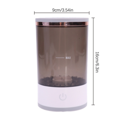 Cylindrical device with dimensions labeled on a white background