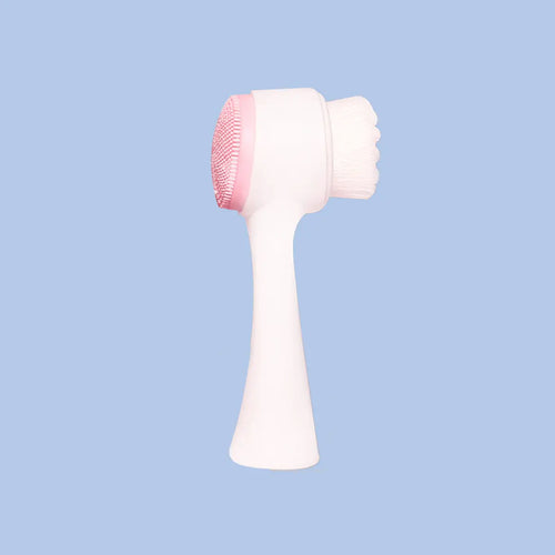 Facial Brush & Coral Fleece Hair Band Set